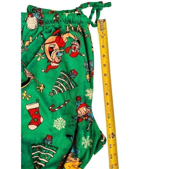 Nickelodeon Characters Men Christmas Superminky Fleece Pajama Pant L Fast Ship - Picture 4 of 10